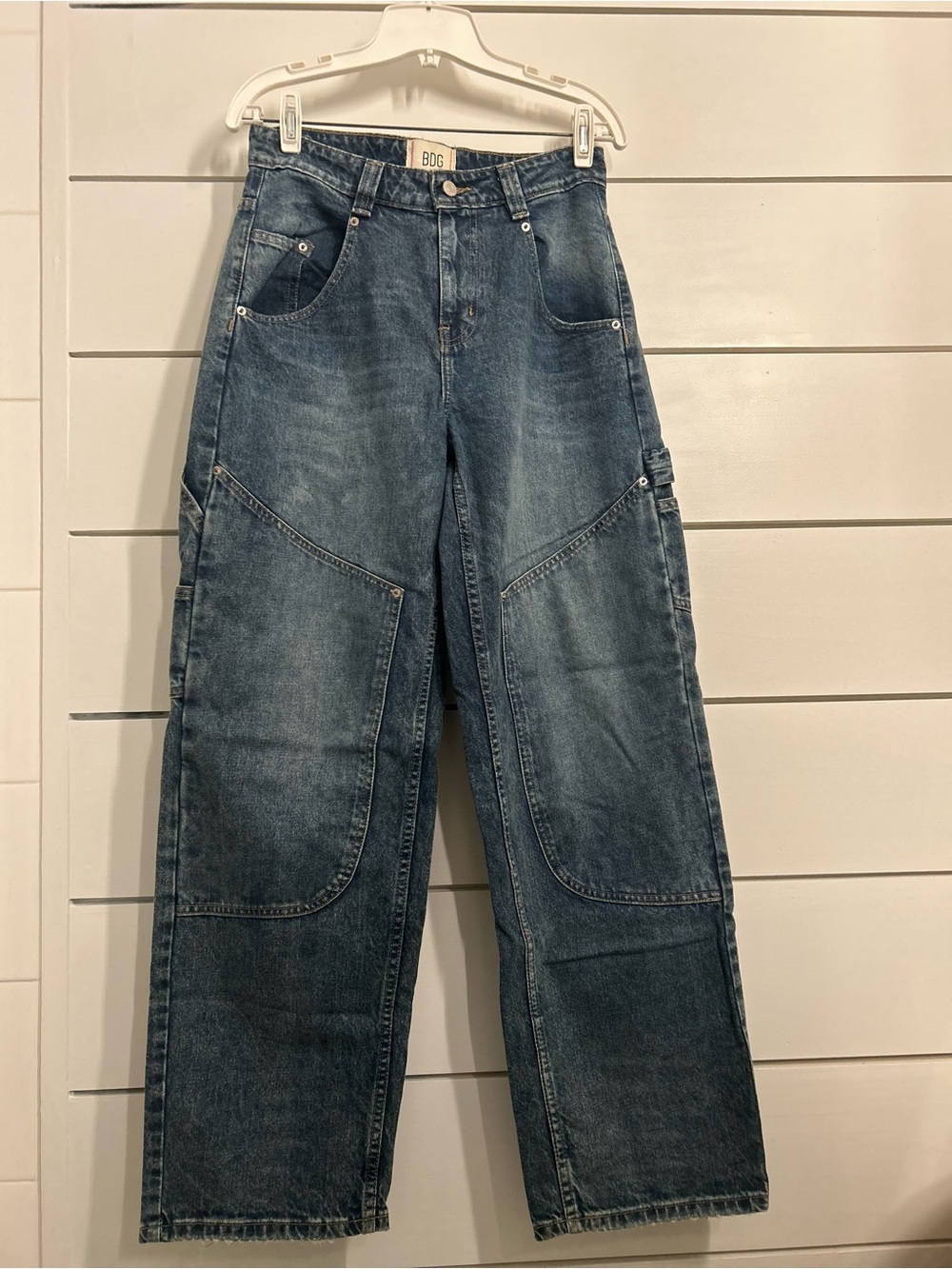BDG Baggy Bell Jean - 90’s Inspired, Slouchy Low Rise With A Stacked Hem 31L